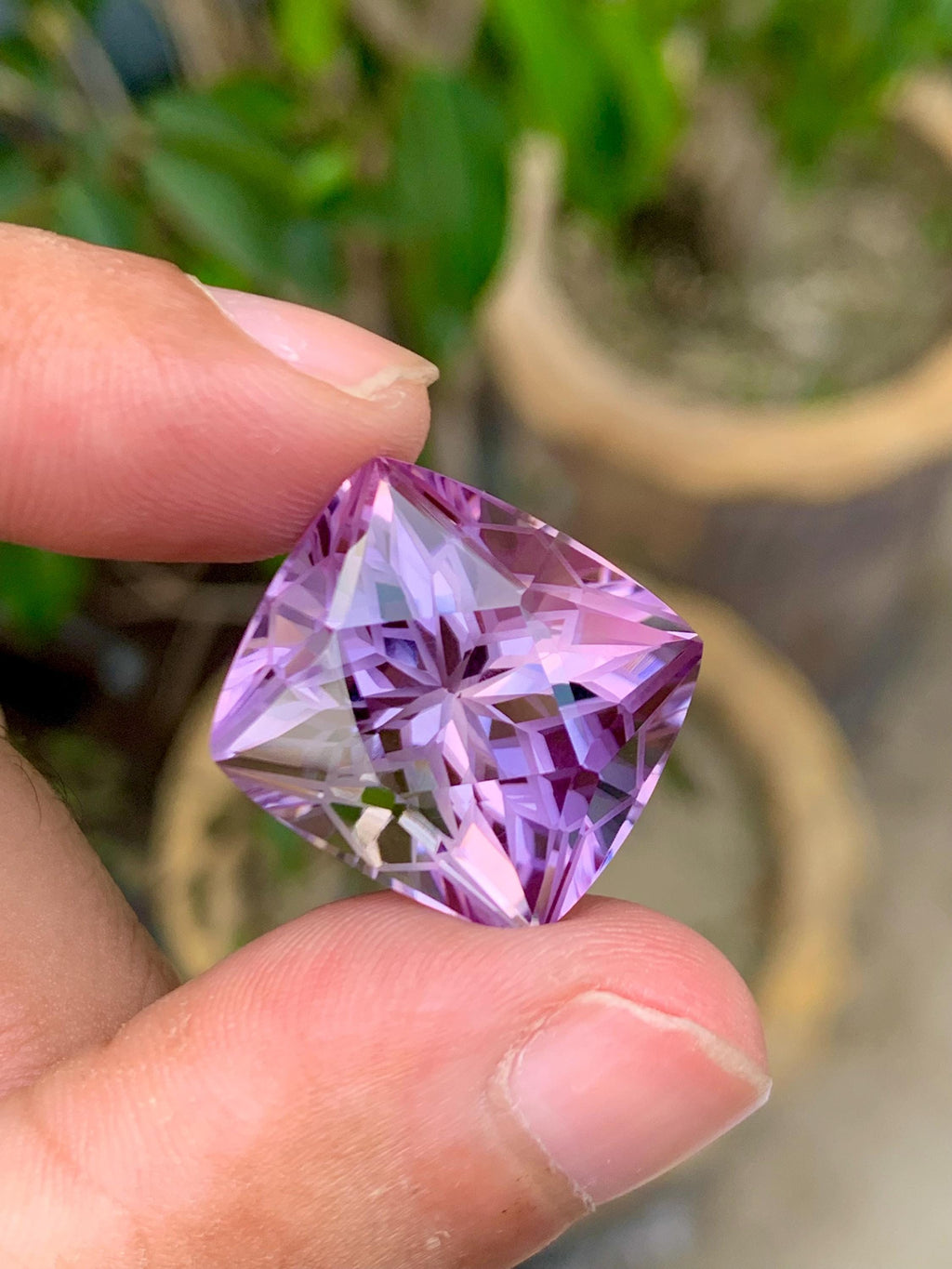 Amethyst 28.90ct Fancy Cut from Brazil – Rich Purple Collector’s Gemstone