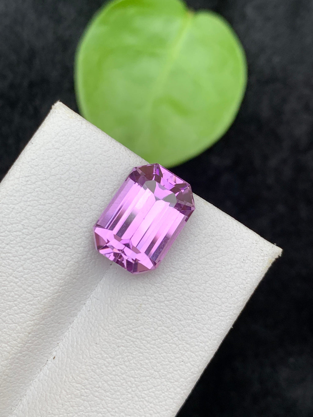 Lavender Pink Kunzite Gemstone: Emerald Cut, 7.25 CT Loose Stone