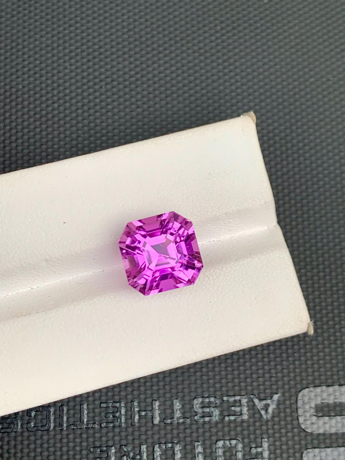 Deep Pink Kunzite Gemstone: Faceted Asscher Cut, 11.57 CT