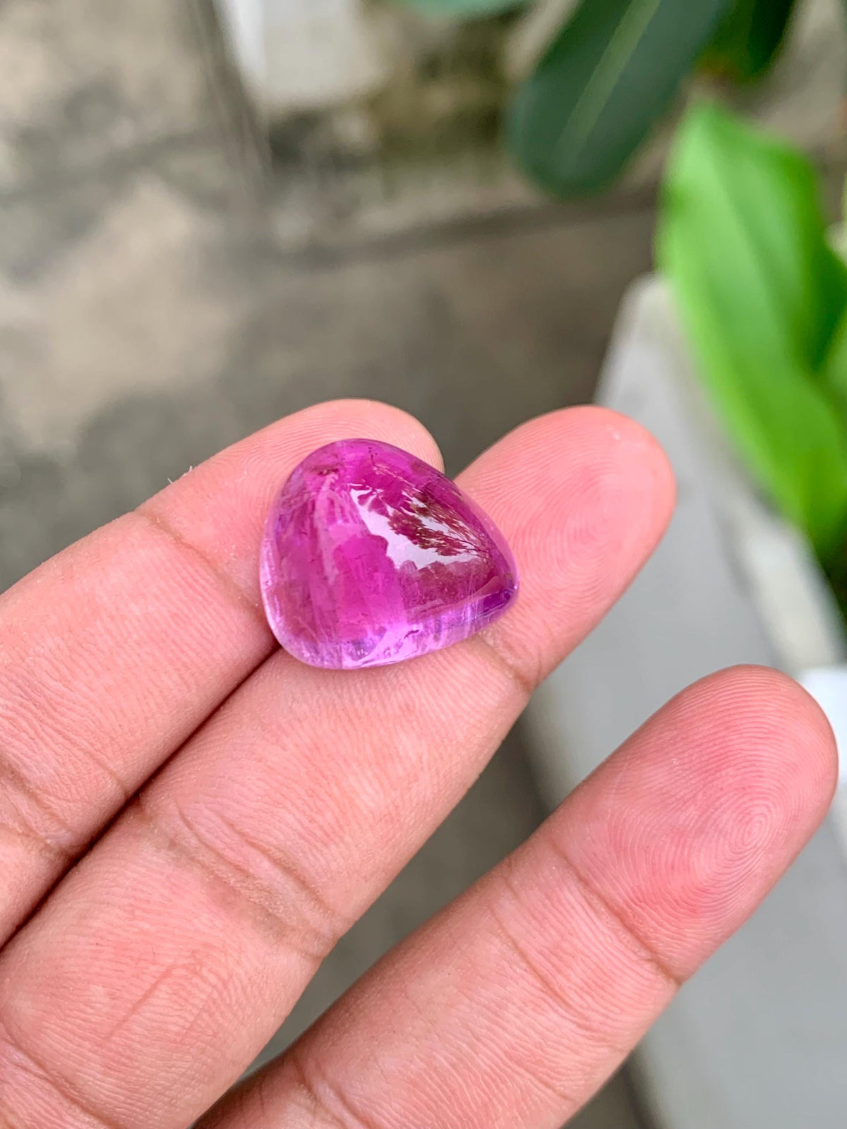 33.85 Carat Natural Pink Kunzite – Pear Shape Cabochon, Afghanistan Origin, Collector’s Loose Gemstone