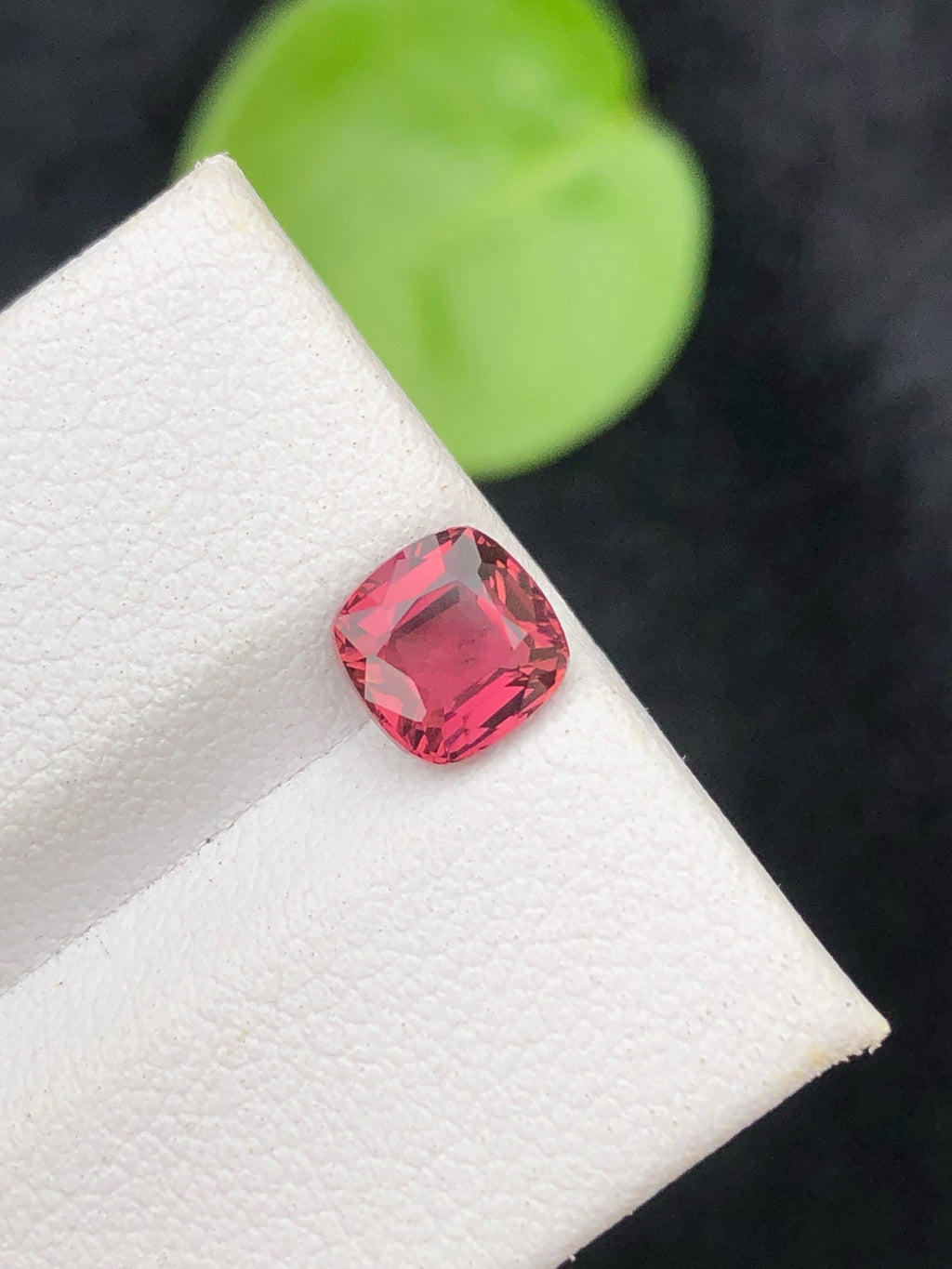 Deep Red Cushion Cut Spinel: Afghanistan Gemstone (1.20 Carat)