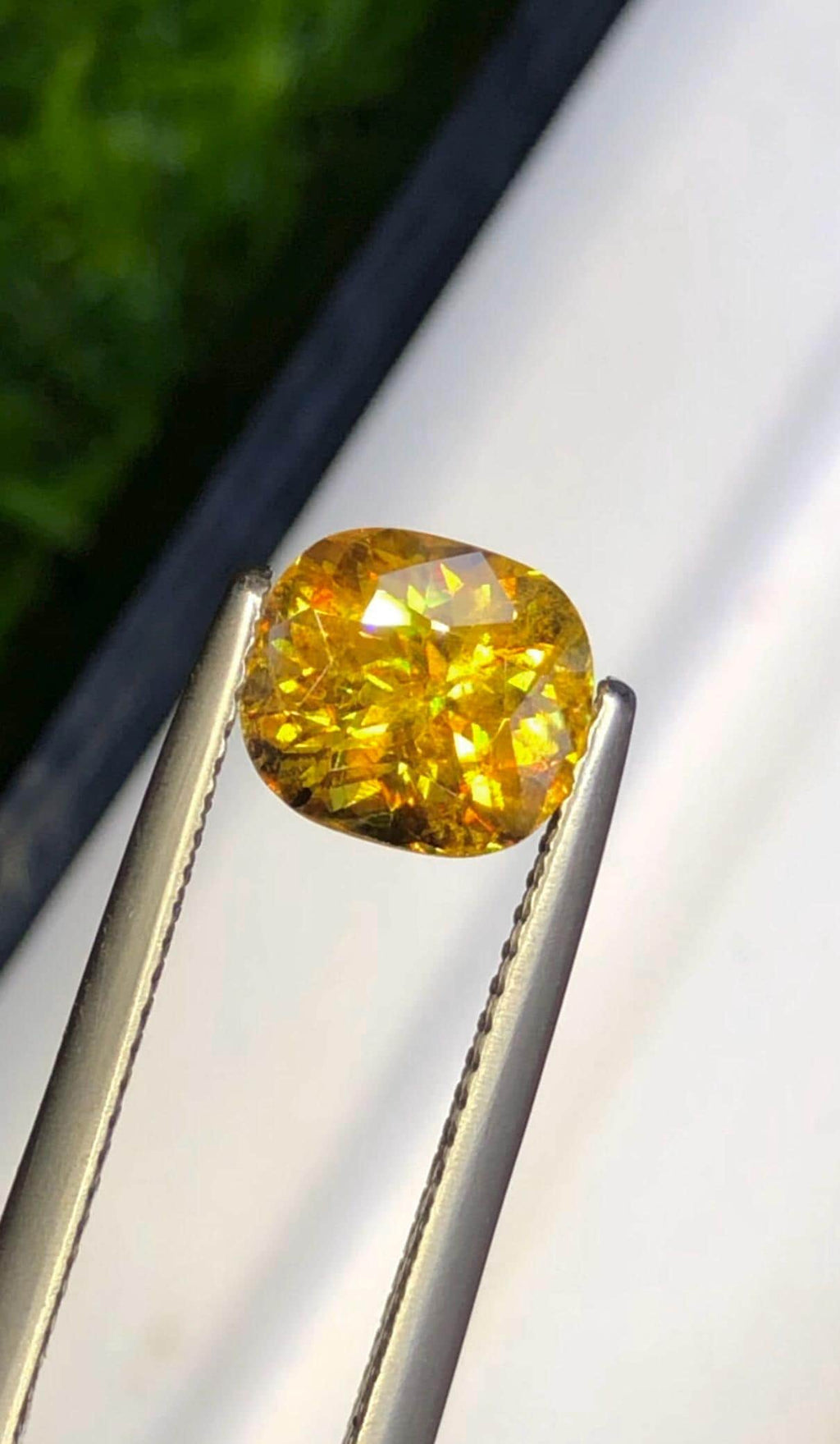Full Fire Sphene Gemstone: 2.05 CT Natural Titanite Stone