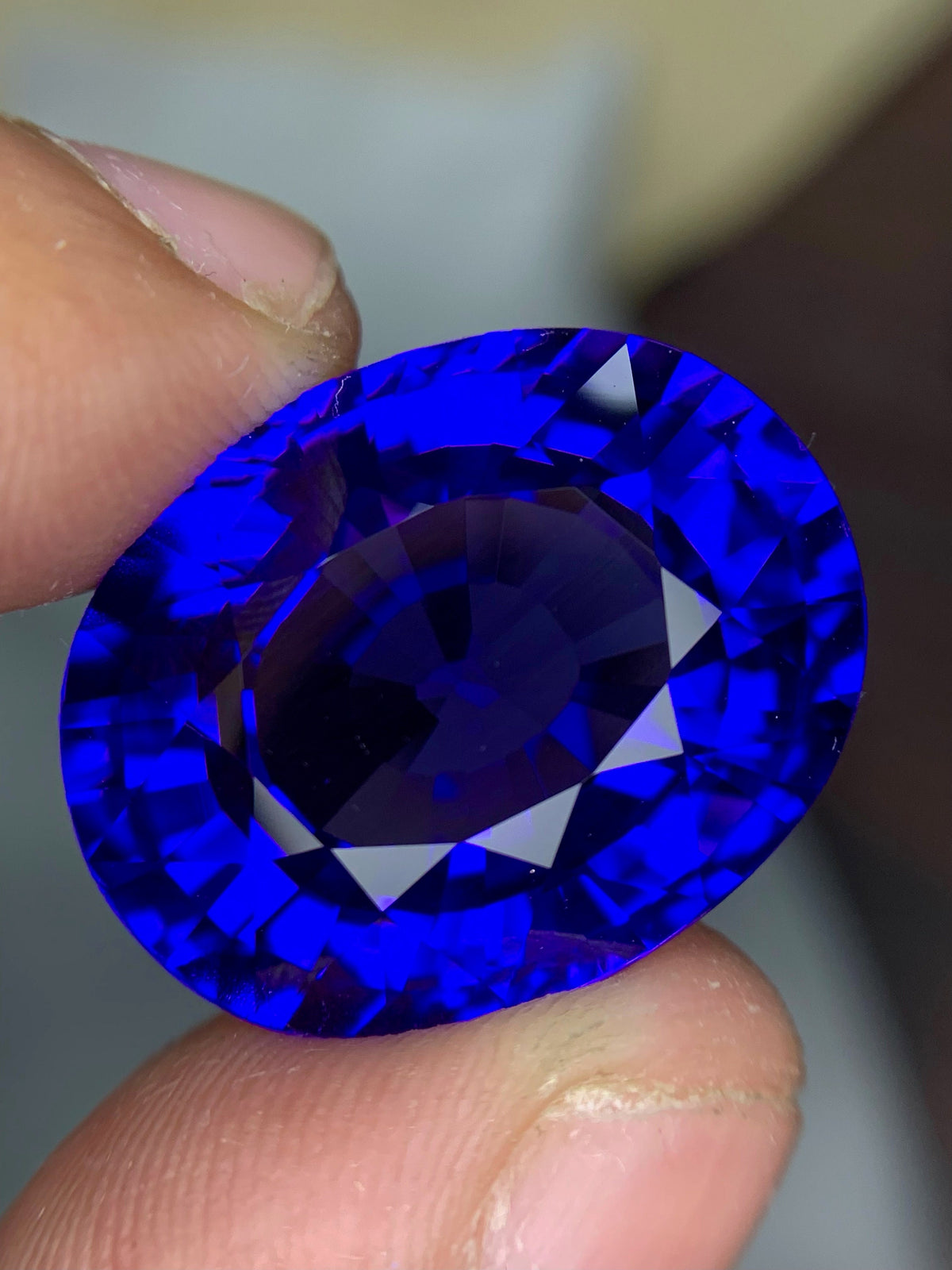 AAA Tanzanite Gemstone: 32.2CT Oval Loose Stone, December Birthstone