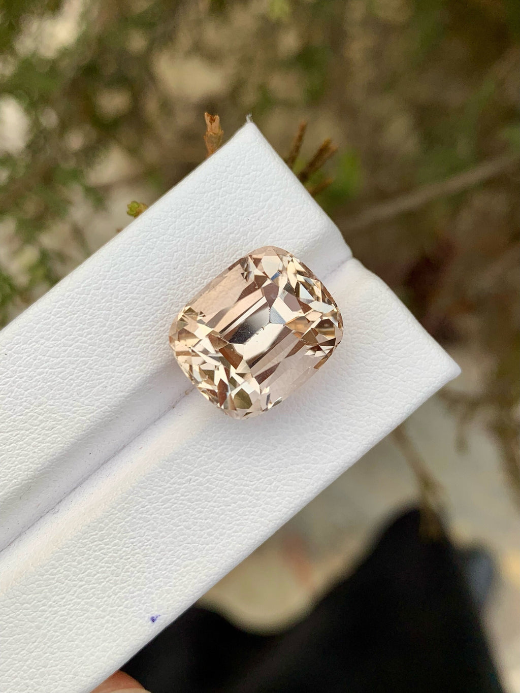 Natural Imperial Topaz Loose Gemstone: Faceted Cushion Cut, 20.05 CT