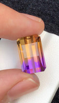 Ametrine 10.50 Carat Pixel Cut Loose Gemstone – from Brazil