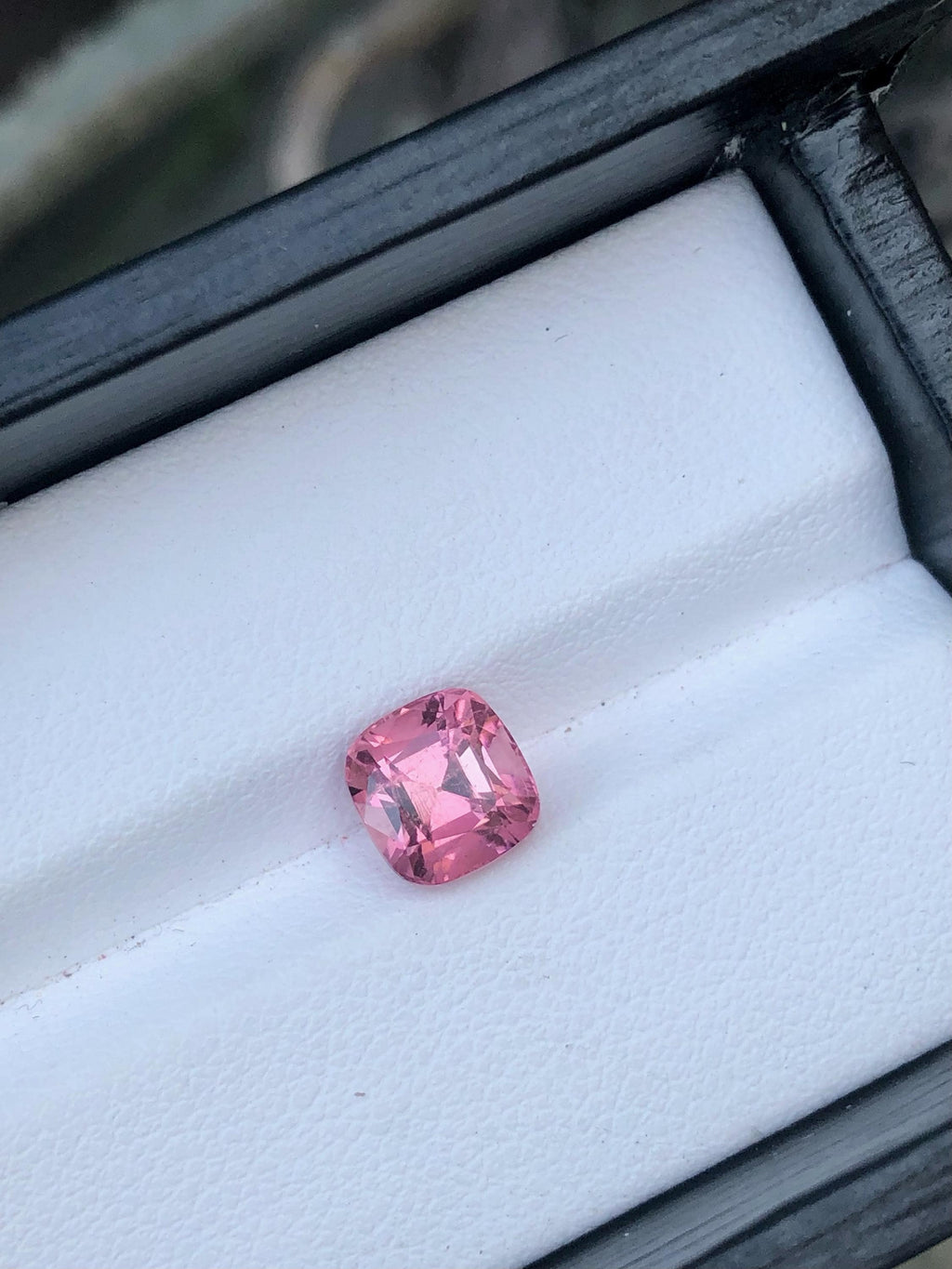 Natural Pink Tourmaline Gemstone: 2.15 CT Square Cushion Cut