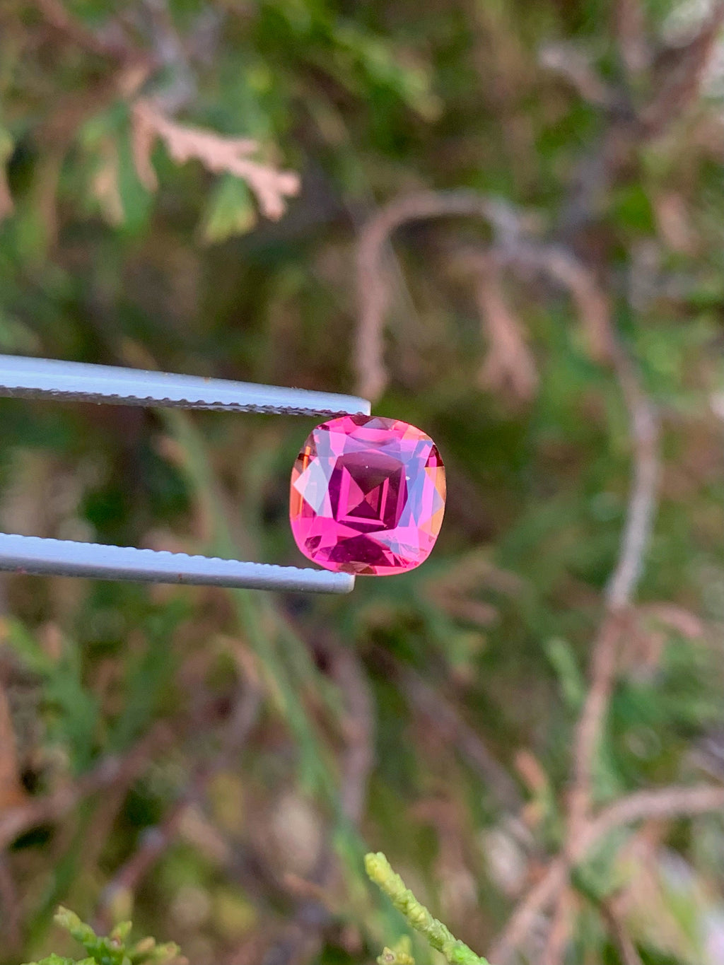 Pink Tourmaline Gemstone: 2.15 CT Cushion Cut, October Birthstone