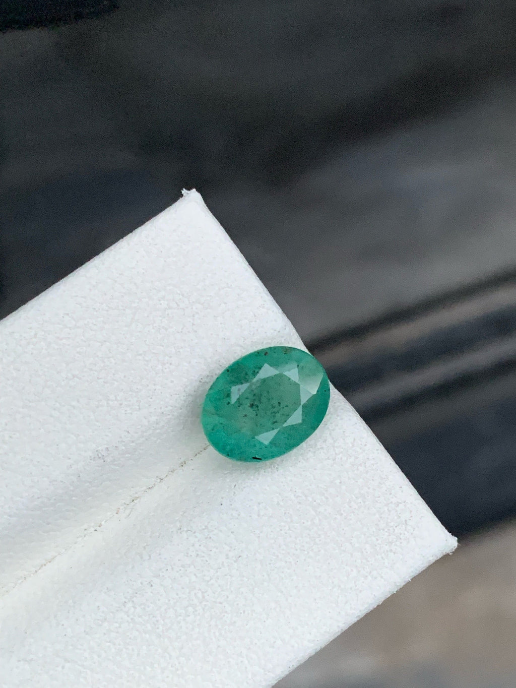 Zambia Emerald Gemstone: Natural Oval Cut, 2.90 CT Loose Stone