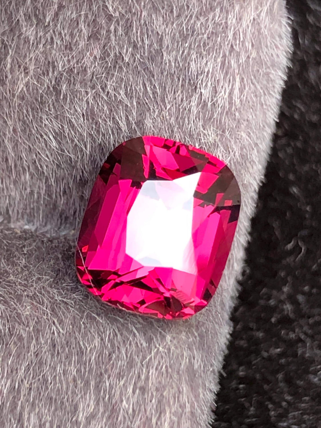 Rhodolite Garnet Cushion 3.76 ct From Tanga Mine Tanzania