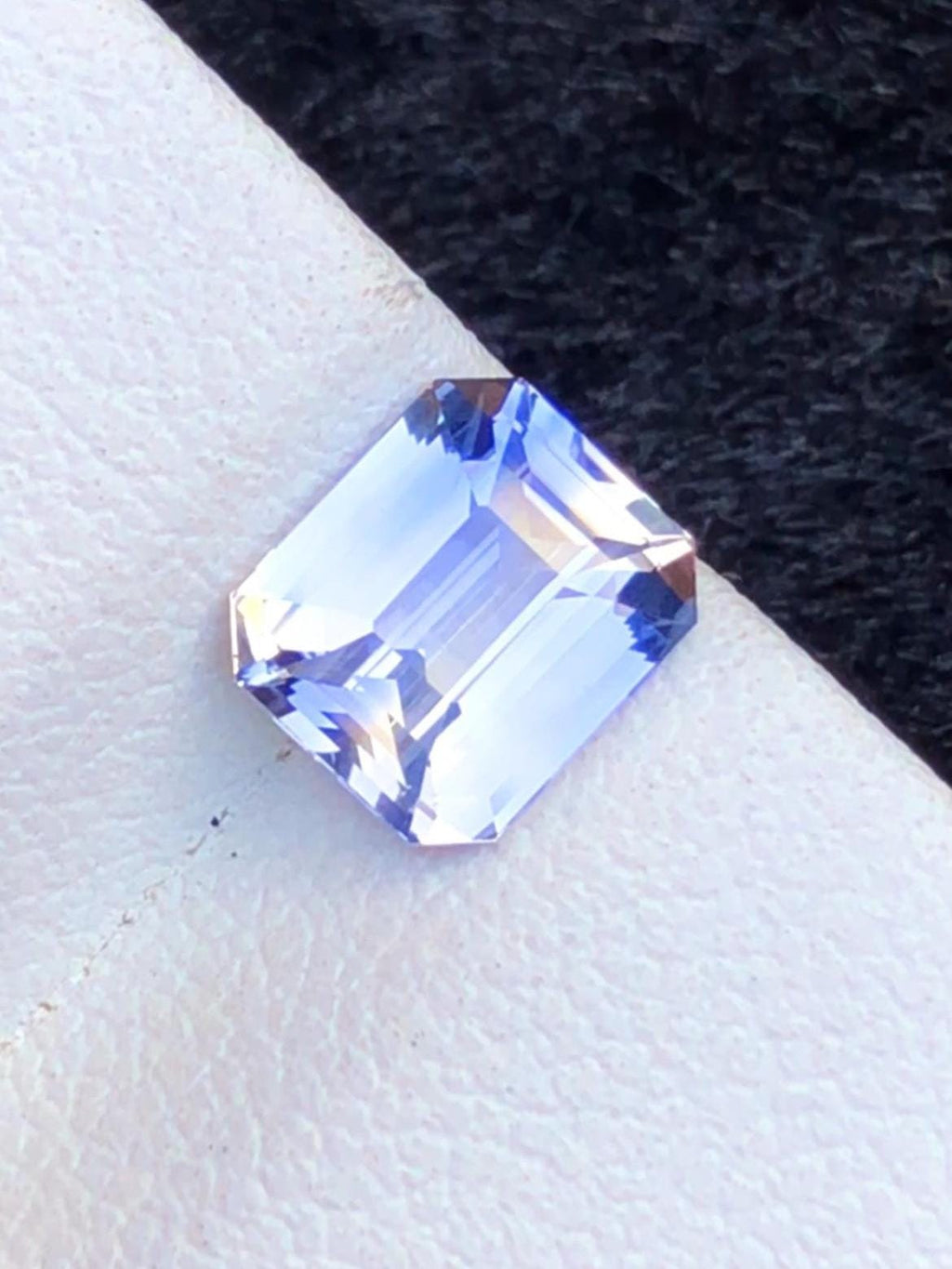 Violet-Blue Sapphire 2.05ct Emerald Cut • Sri Lanka