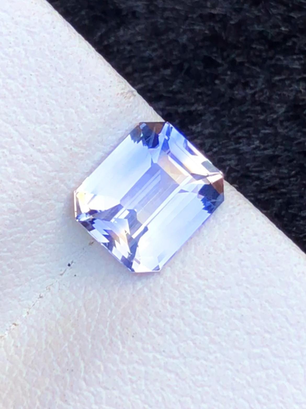 Violet-Blue Sapphire 2.05ct Emerald Cut • Sri Lanka