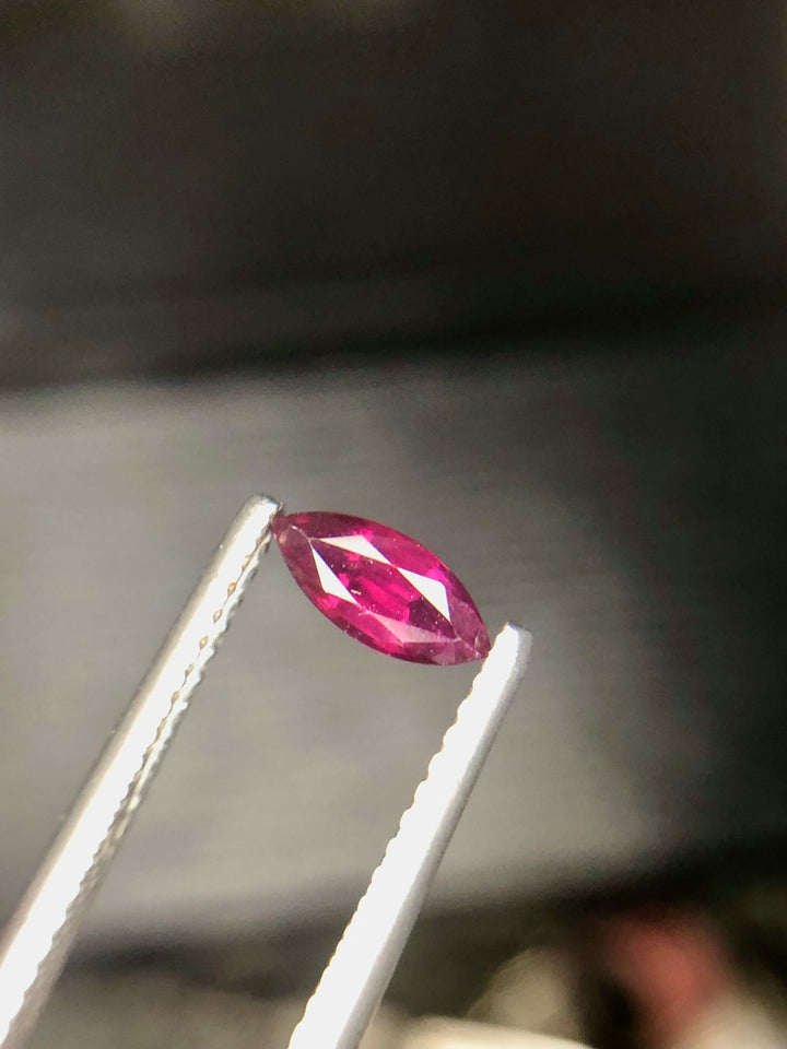 Vivid Red Afghanistan Ruby Gemstone, Fancy Cut 0.50 CT