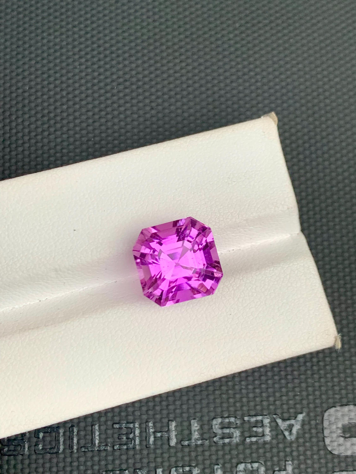 Deep Pink Kunzite Gemstone: Faceted Asscher Cut, 11.57 CT