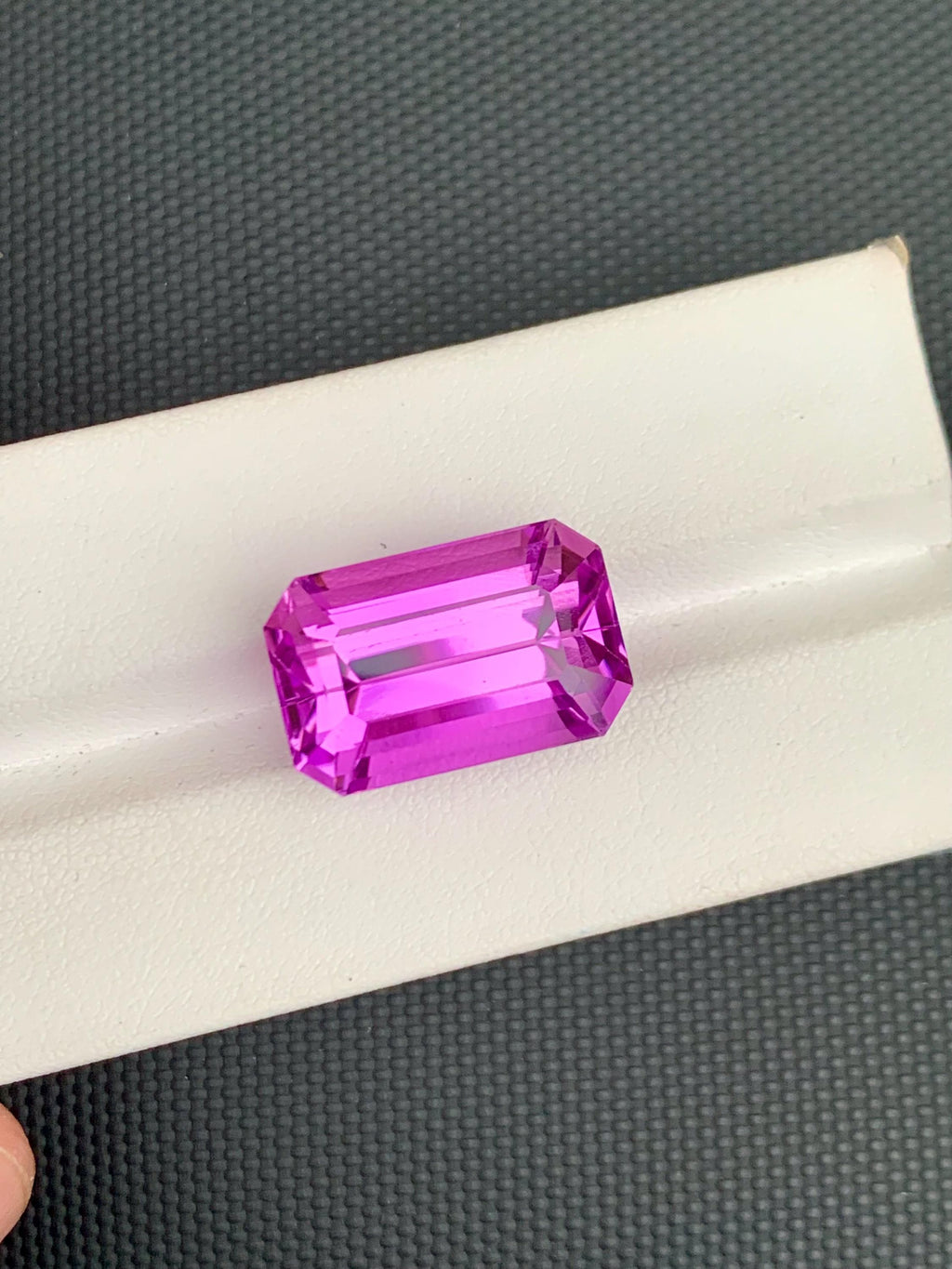 Vivid Pink Kunzite Gemstone: 27.80 Carat Emerald Cut, Afghanistan