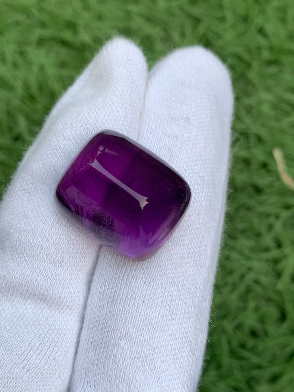 Deep Purple Amethyst Sugarloaf Cabochon: 51.25 Carat Gemstone