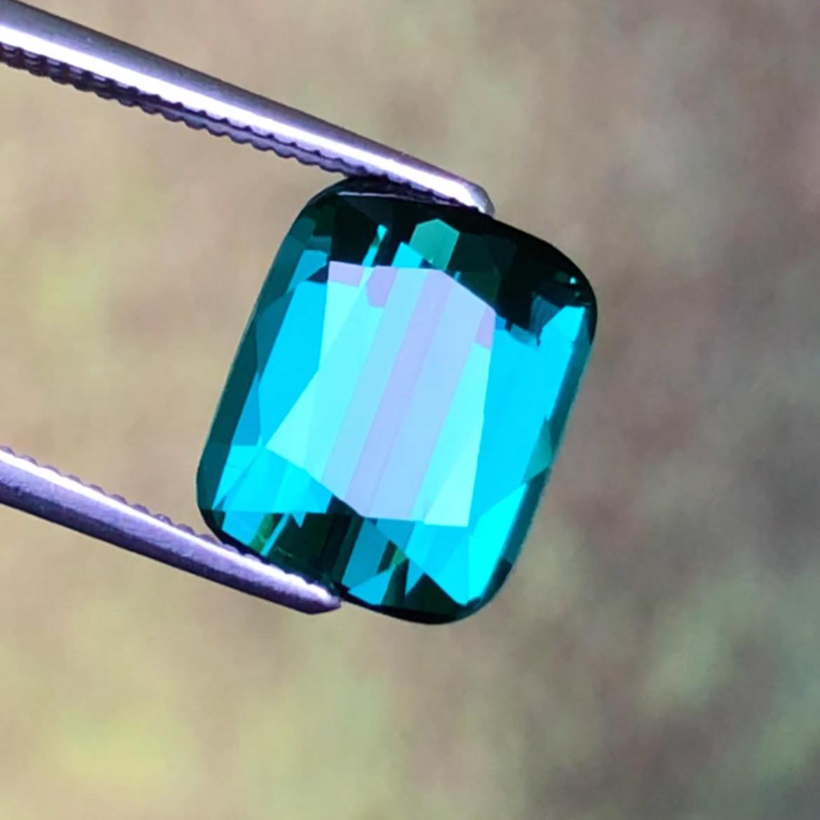 Blue Tourmaline 4.90 Carat Cushion Cut – Afghanistan Gemstone