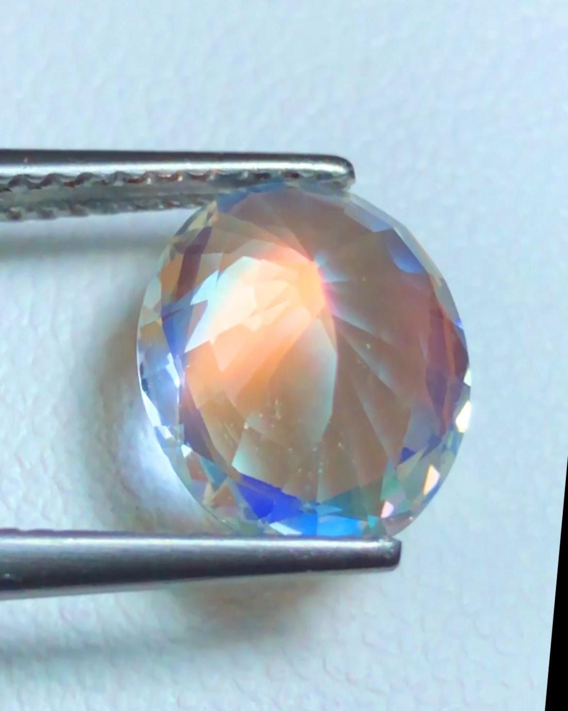 Rainbow Moonstone 2.80ct Oval Faceted Cut – Madagascar