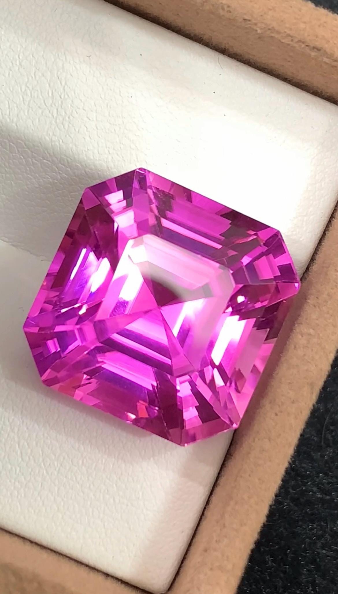 Pink Kunzite 62.95  Carat Octagonal Cut Loose Gemstone from Afghanistan