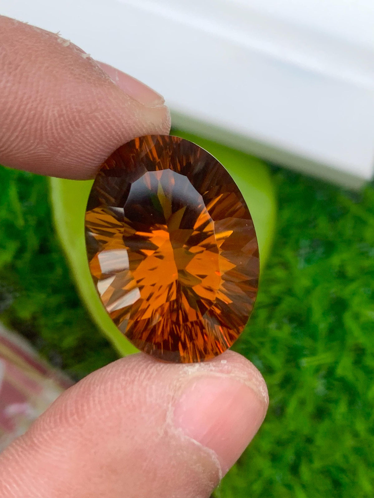 Orange Citrine Gemstone: 29.20 Carat Round Cushion Cut, November Birthstone