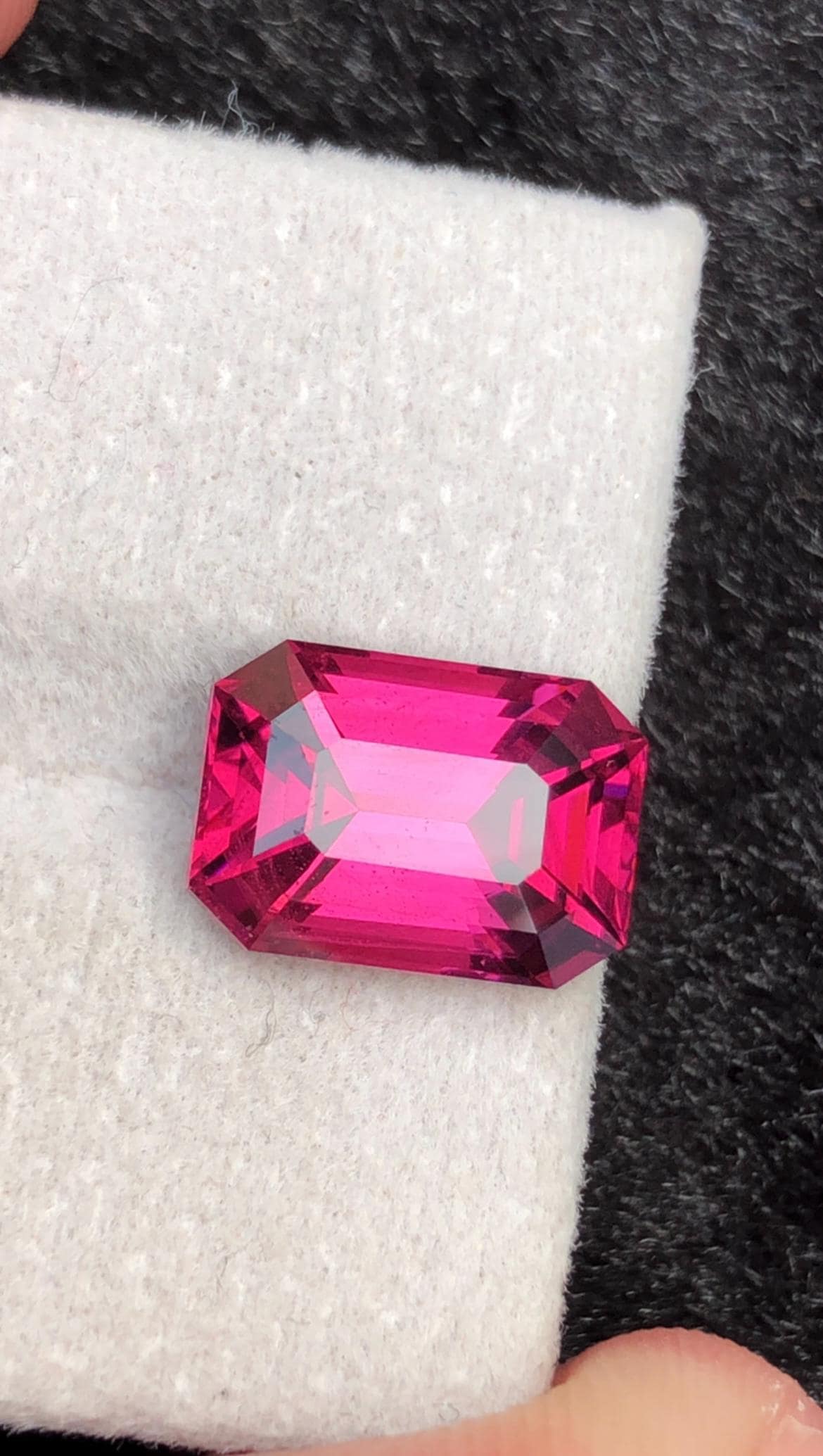 Rhodolite Purple Garnet 5.16ct Emerald Octagonal Cut – Tanga mine Tanzania