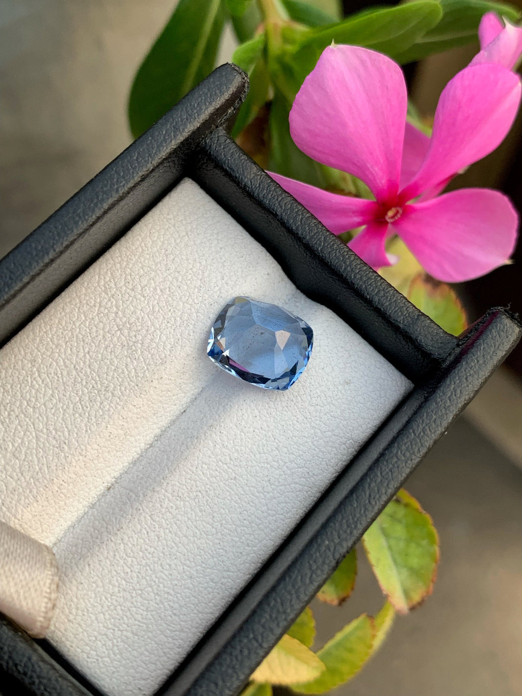 Santa Maria Blue Aquamarine Gemstone: Cushion Cut, 2.45 Carats