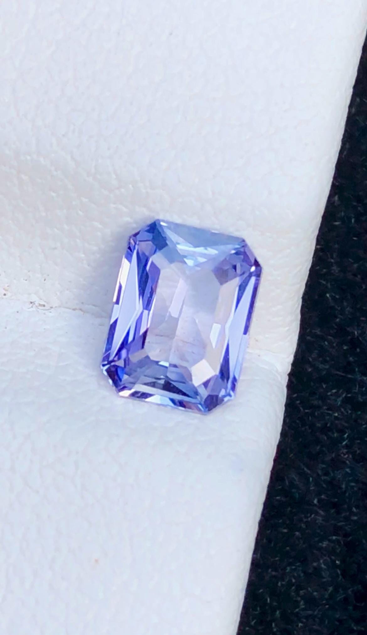 Blue Sapphire 1.07 Ct Octagonal Step Cut – Certified from Sri lanka