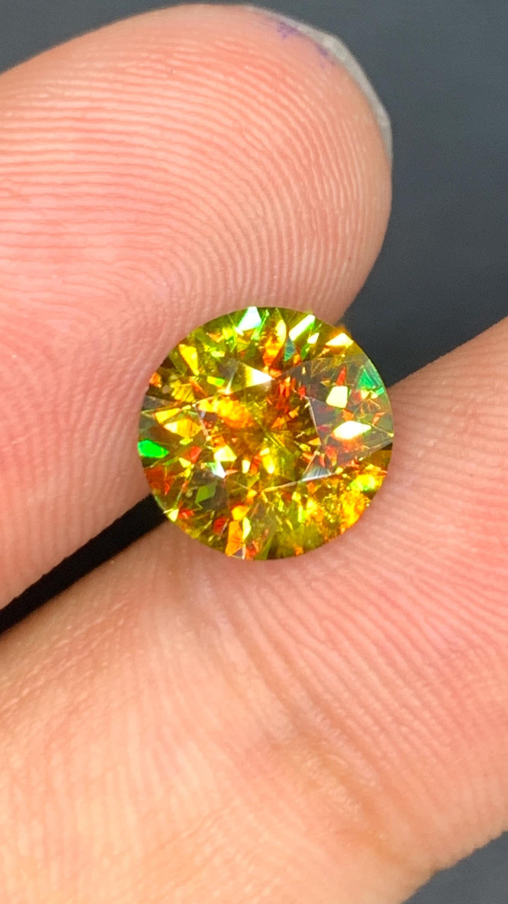 2.80 ct Chrome Sphene Gemstone: Natural Nugget Green Titanite