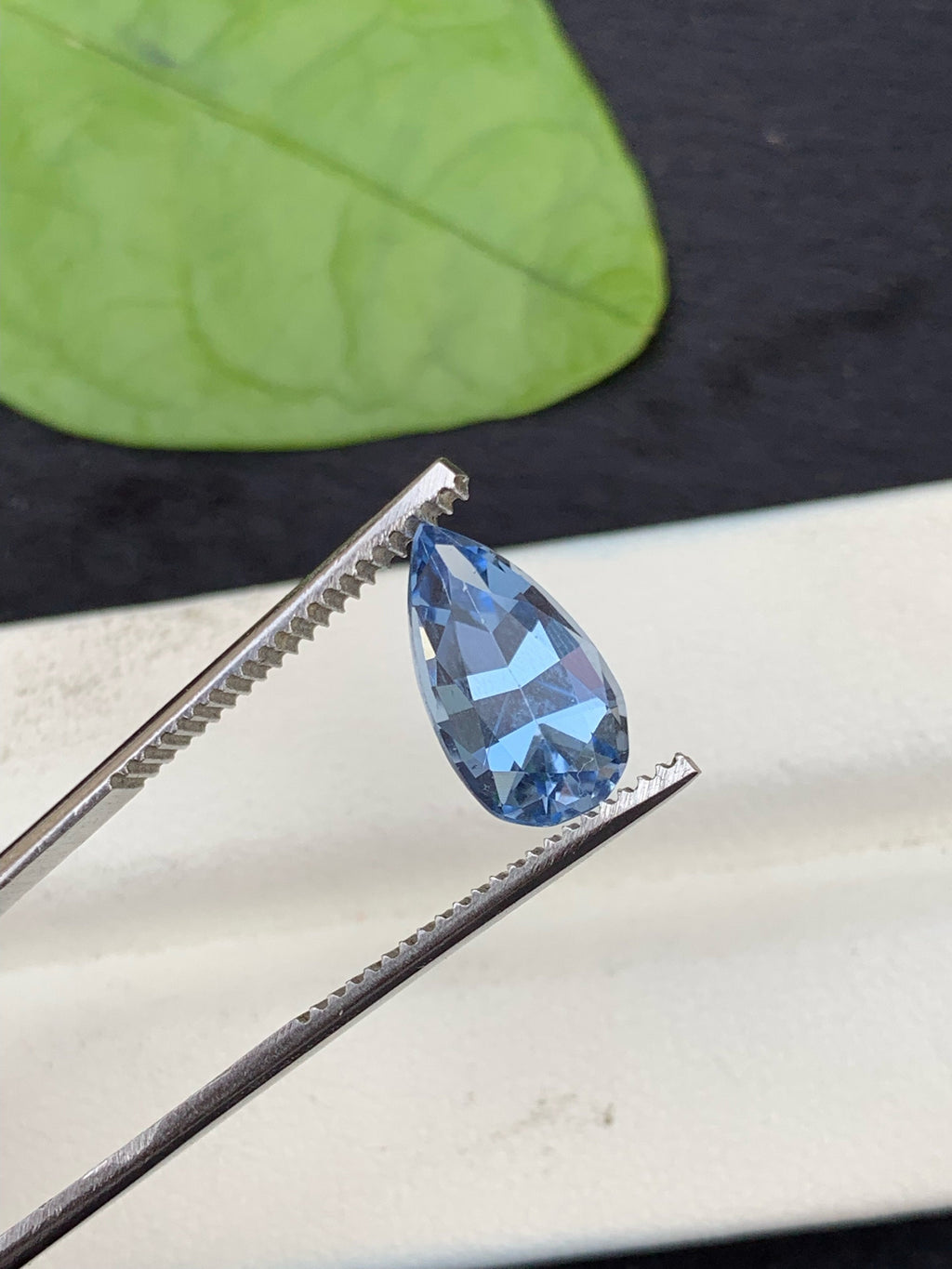 Santa Maria Blue Aquamarine Gemstone: Pear Cut, March Birthstone (1.85 Carats)