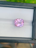 Cushion Cut Pink Kunzite Gemstone: Natural Afghanistan Gem (6.30 Carat)