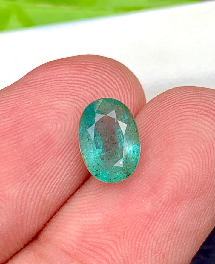 Natural Emerald Loose Gemstone Cushion Cut , Ring/ Jewelry Size zambia  Emerald~ 1.50 Carats
