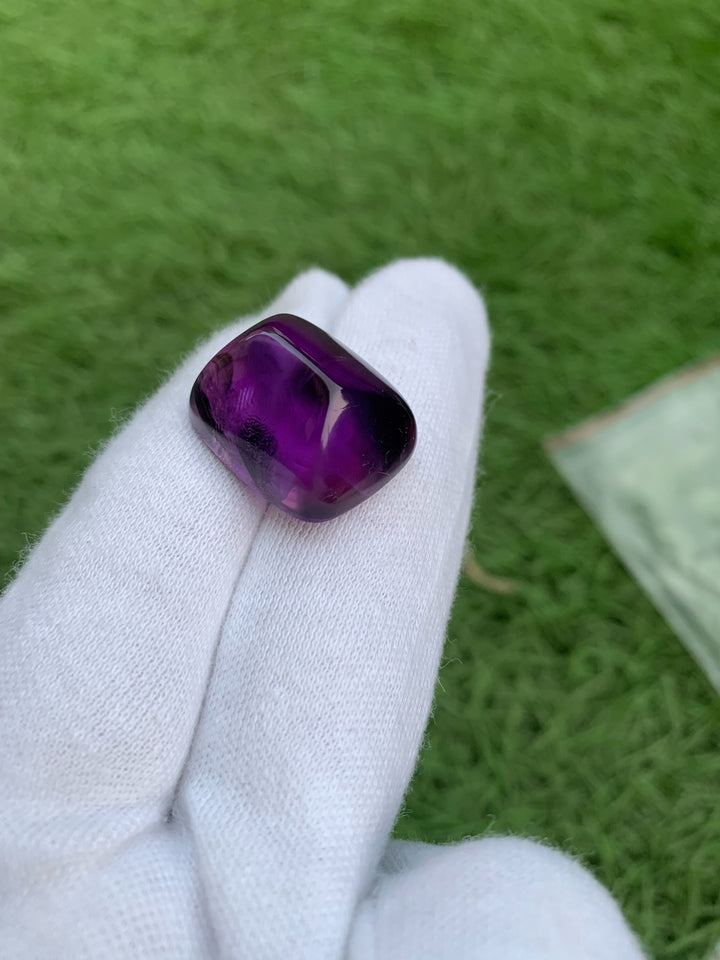 Deep Purple Amethyst Sugarloaf Cabochon: 51.25 Carat Gemstone