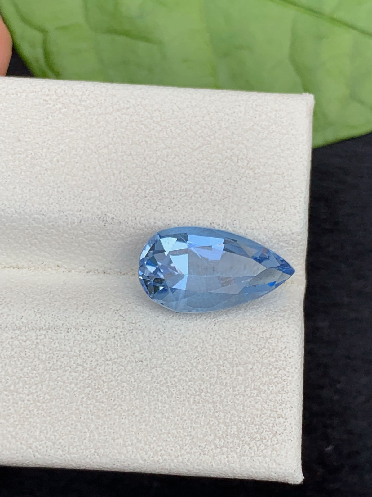 Santa Maria Blue Aquamarine Gemstone: Pear Cut, March Birthstone (1.85 Carats)