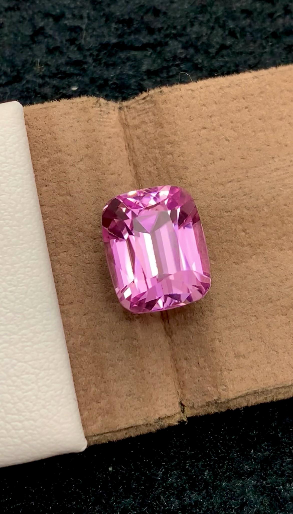 Pink Kunzite 7.70ct Cushion Cut Gem -  Kunzite from Afghanistan