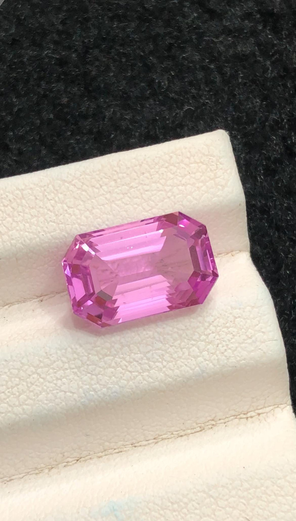 Emerald Cut Pink Kunzite Gemstone – 5.80ct Afghan Collector's Gem