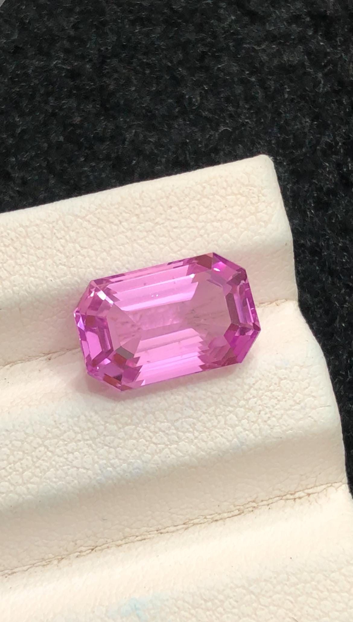 Emerald Cut Pink Kunzite Gemstone – 5.80ct Afghan Collector's Gem
