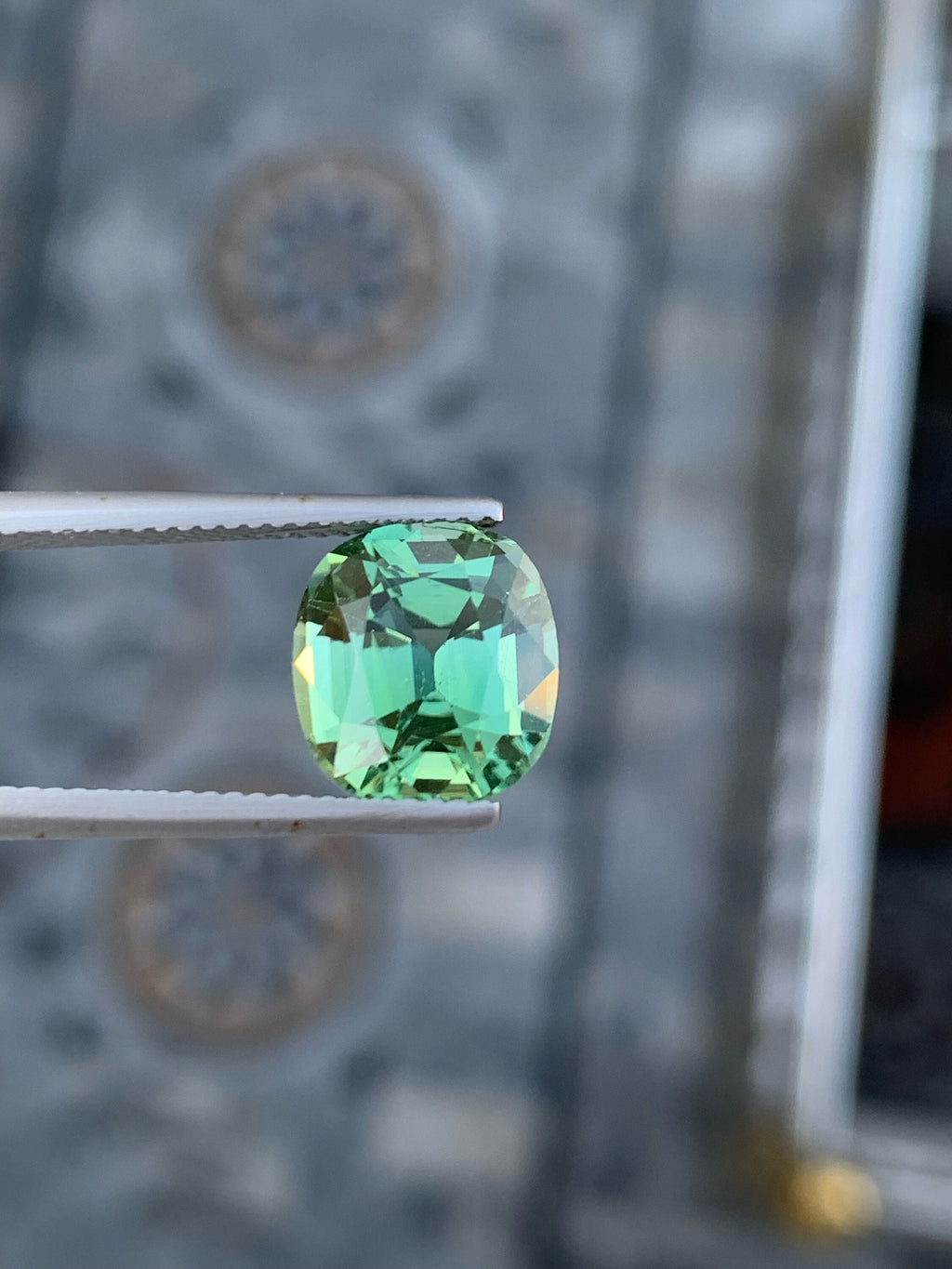 Sea Foam Green Tourmaline Gemstone: 4.80 CT Afghan Ring Stone