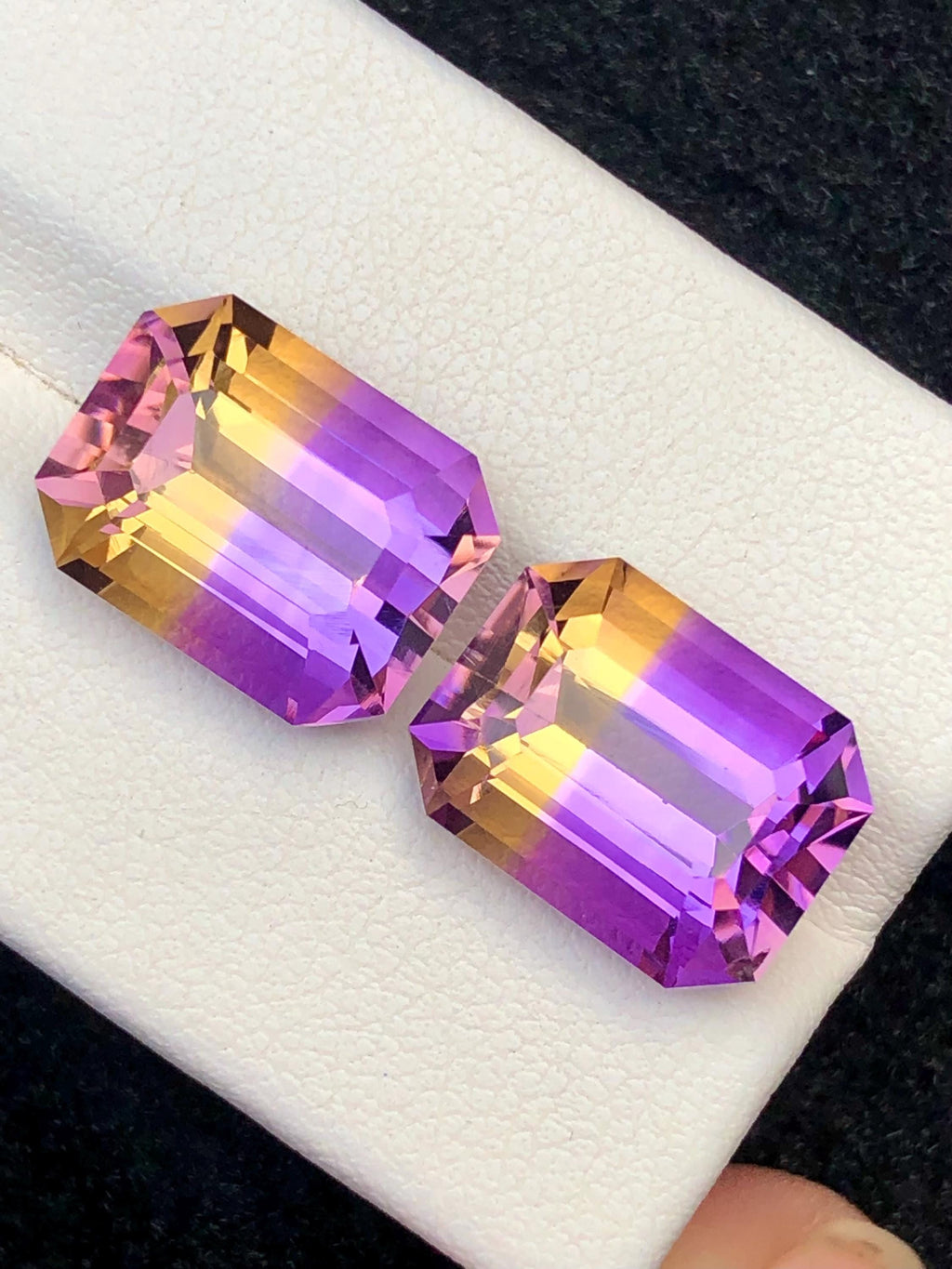 Bi Color Ametrine 15.50ct Cushion Cut • Bi-Color Gemstone from Bolivia