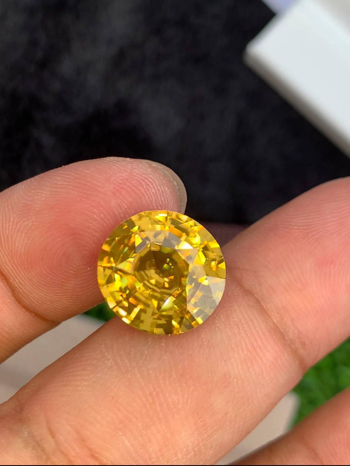 Yellow Zircon 11.00ct Oval Cut Gemstone from Sri Lanka