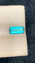 Neon Blue Tourmaline Stone For Ring Making, Faceted Tourmaline Gemstone, 1.30 CT