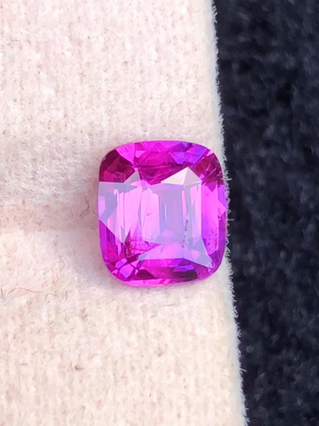 Purple Pink Sapphire 1.01ct Cushion Cut – Madagascar No Heat, Certified