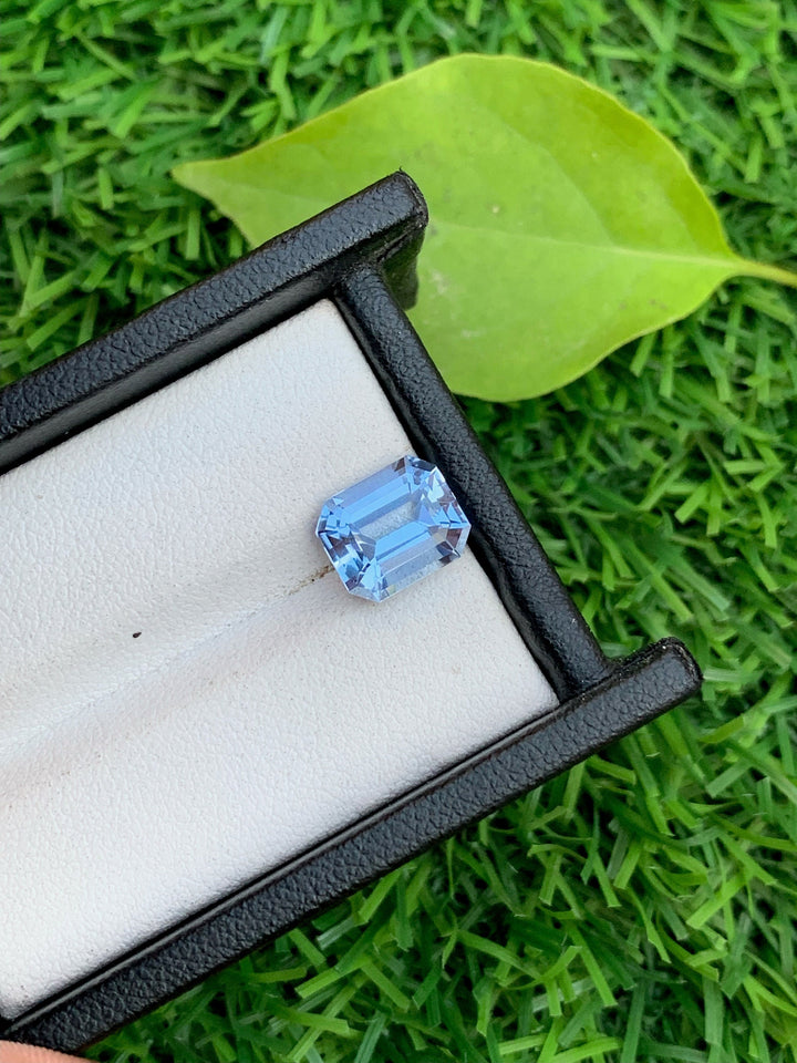 Santa Maria Blue Aquamarine Gemstone: Emerald Cut, March Birthstone (3.55 Carats)