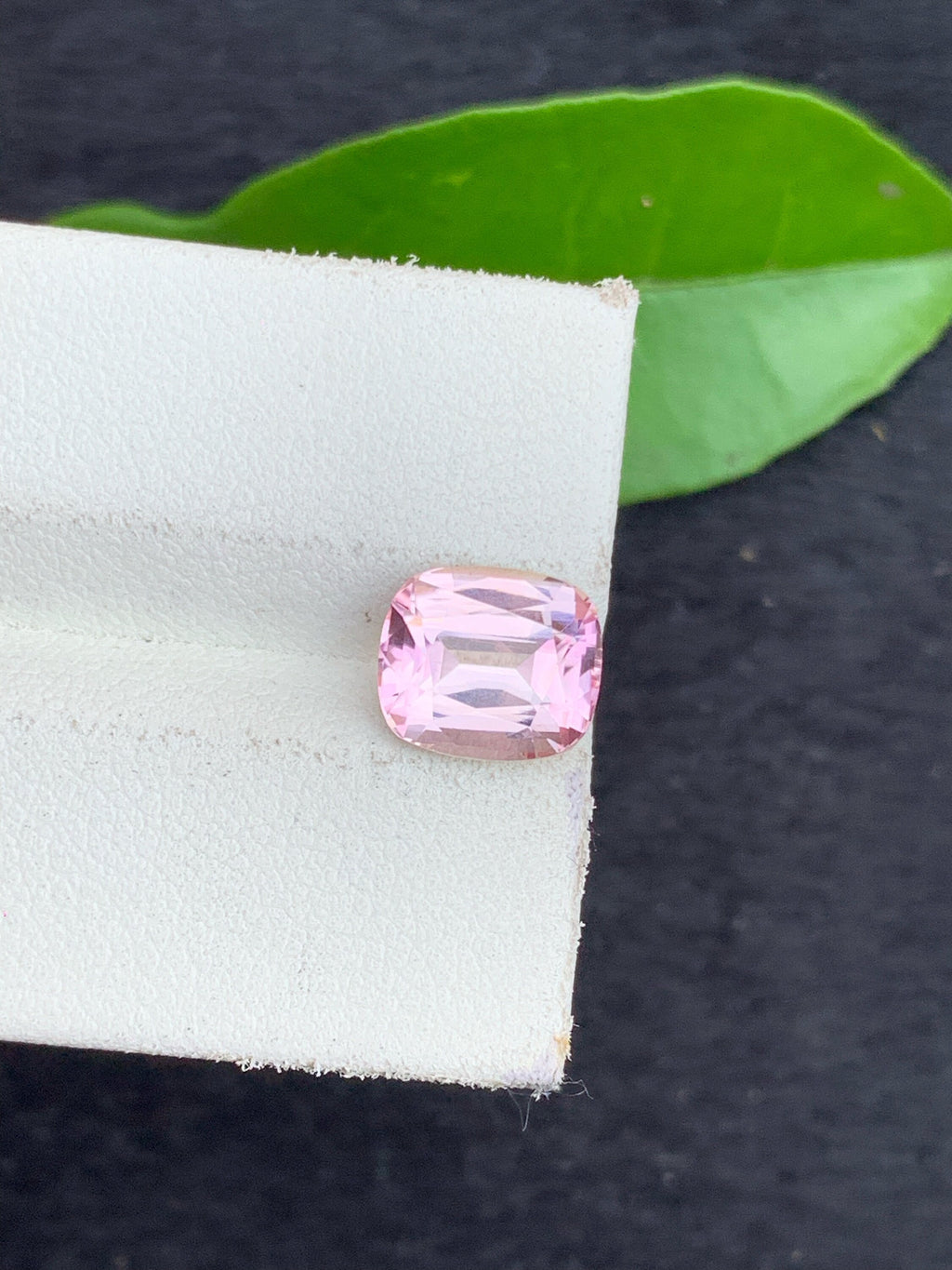 Baby Pink Tourmaline Gemstone: 2.85 CT Cushion Cut, October Birthstone