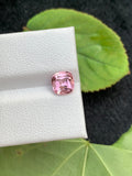 Natural Pink Tourmaline Gemstone: Cushion Cut, Afghanistan Origin (6x6x5 MM)