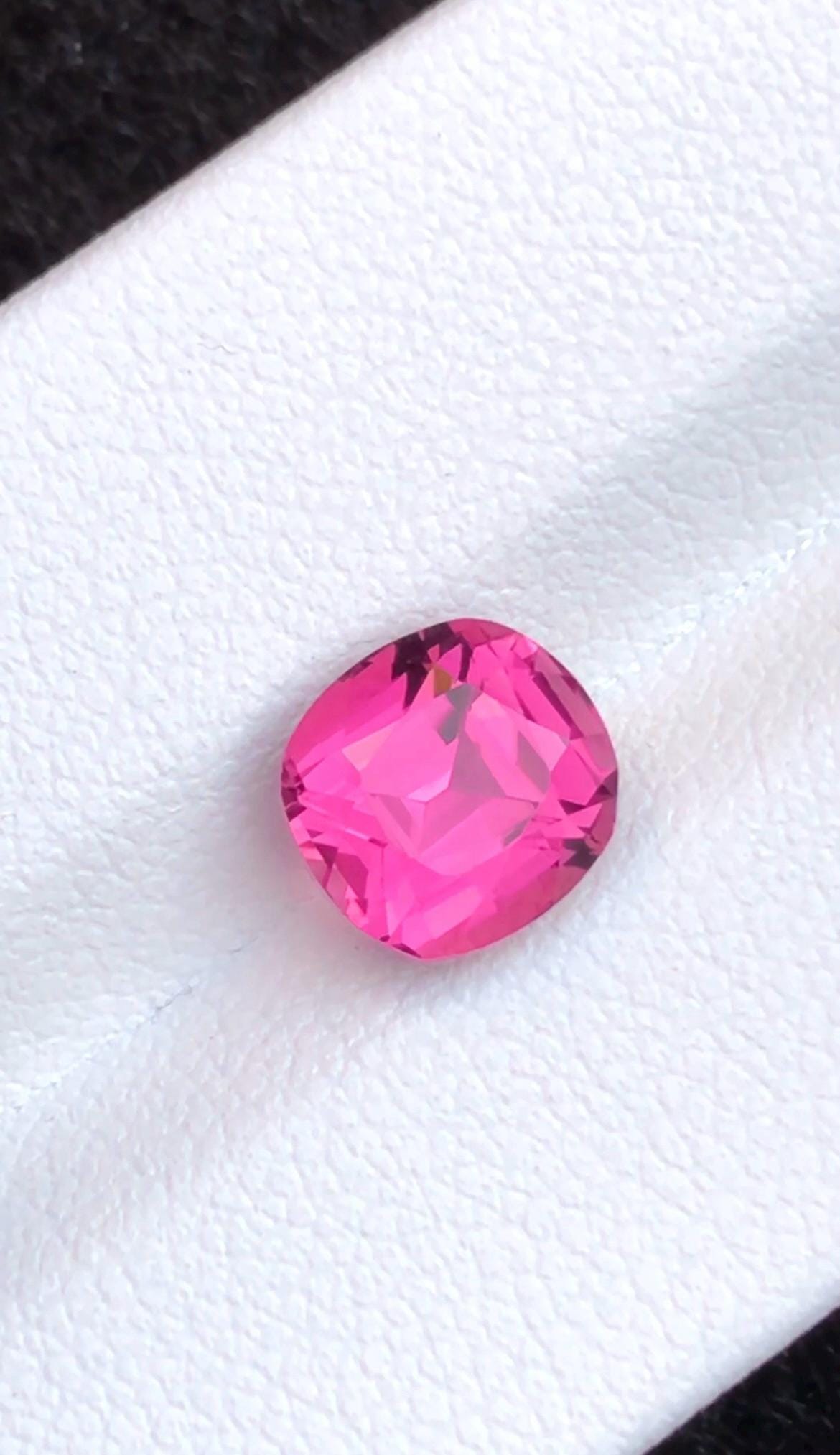 Pink Tourmaline 2.77ct Cushion Cut Afghanistan Loose Gemstone Collector Jewelry