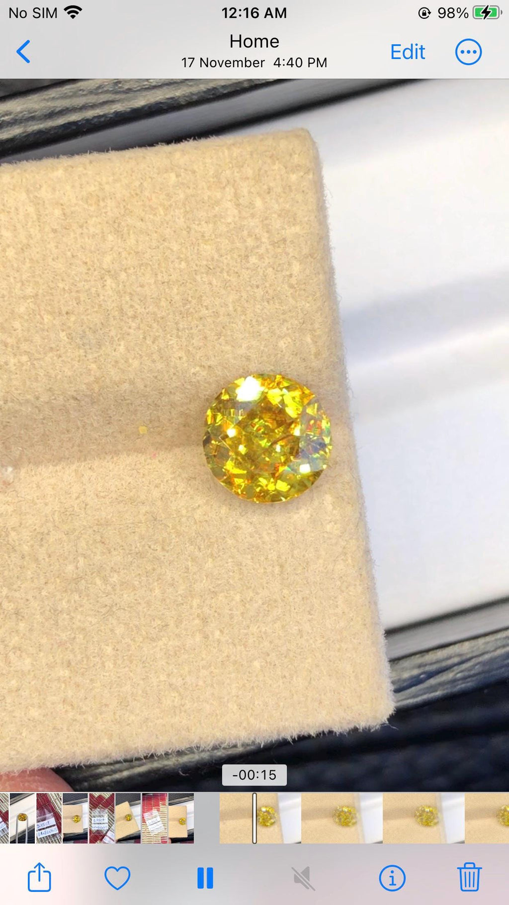 Natural Sphene Gemstone: Round Cut, Fire Titanite (1.35 CT)