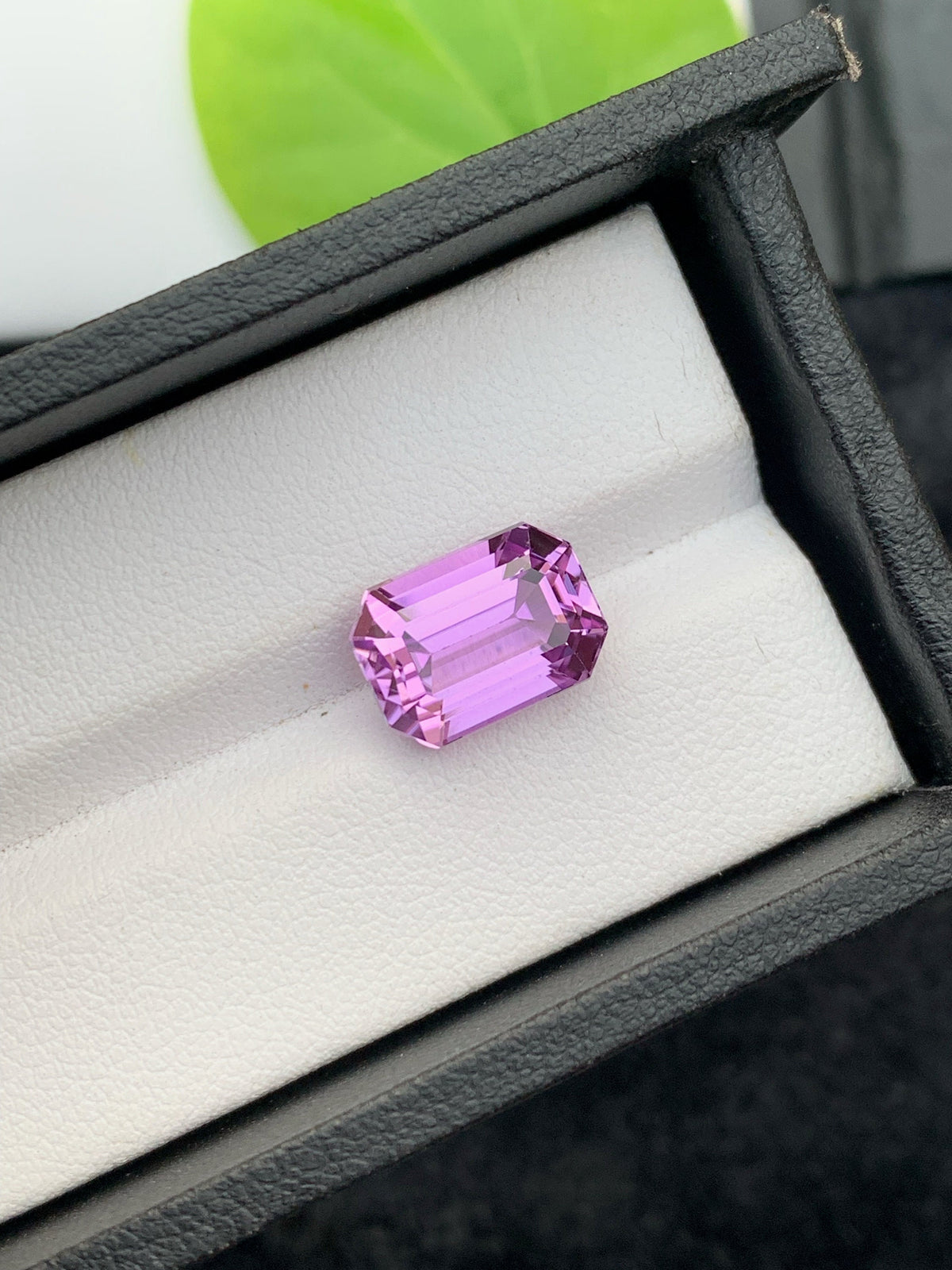 Lavender Pink Kunzite Gemstone: Emerald Cut, 6.60 CT Loose Stone