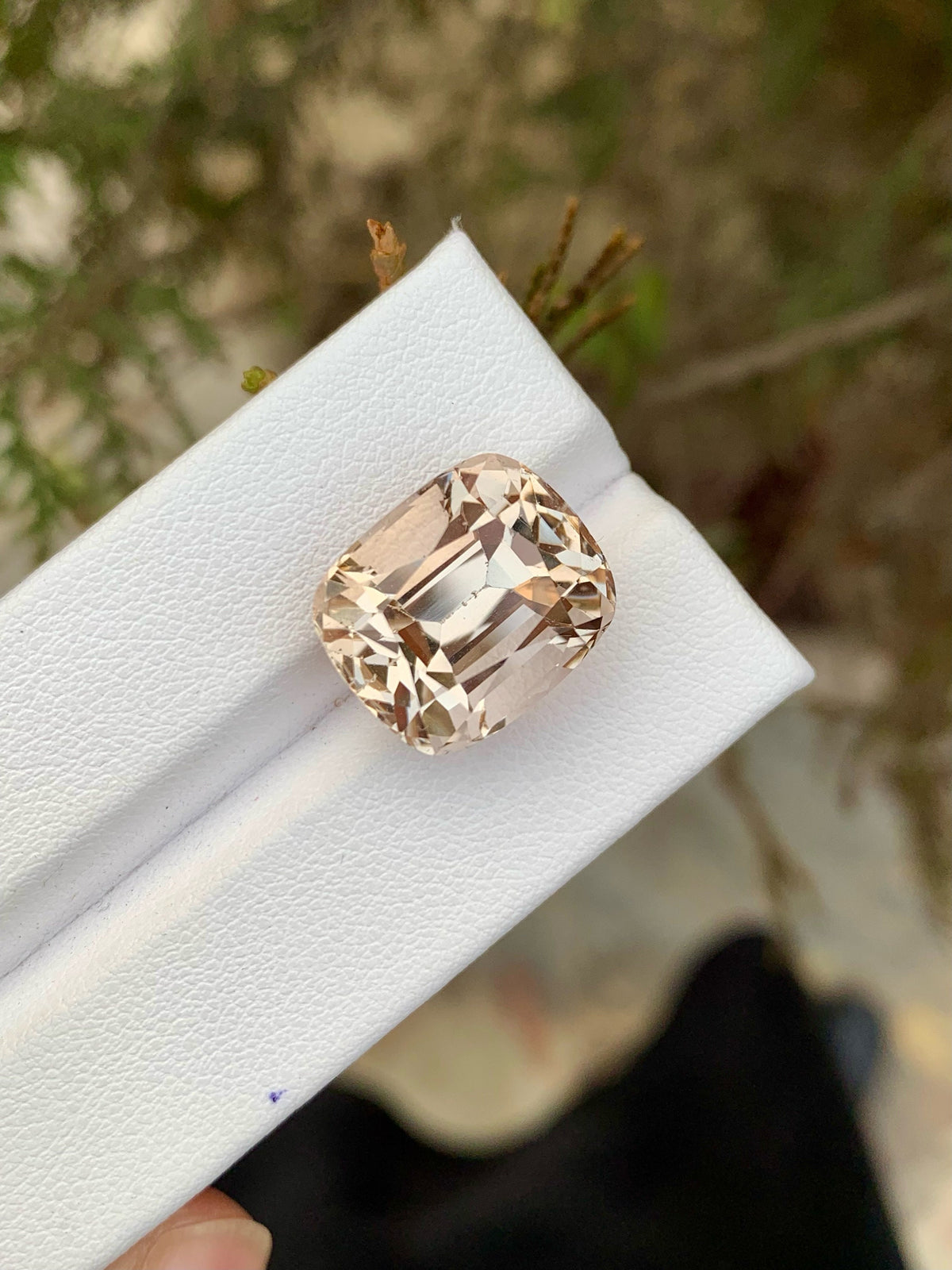 Natural Imperial Topaz Loose Gemstone: Faceted Cushion Cut, 20.05 CT