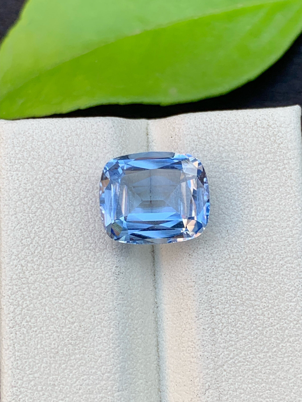 Santa Maria Blue Aquamarine Gemstone: Faceted Cushion Cut, 3.95 Carats