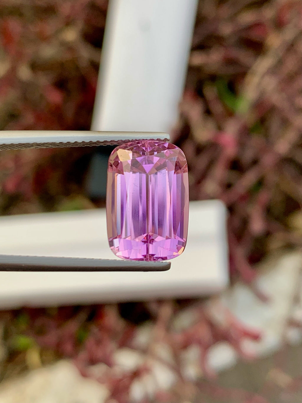 natural Pink Kunzite Gemstone For Jewelry, Faceted Kunzite Stone, 11.25 CT