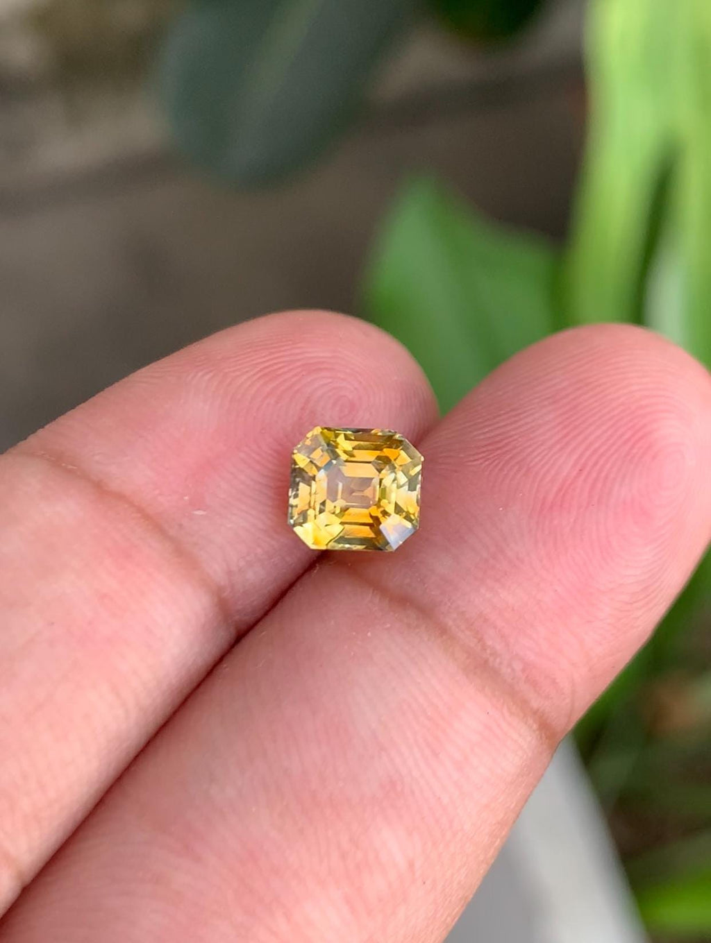 2.12ct Faceted Yellow Sapphire Gemstone: Natural Untreated Corundum